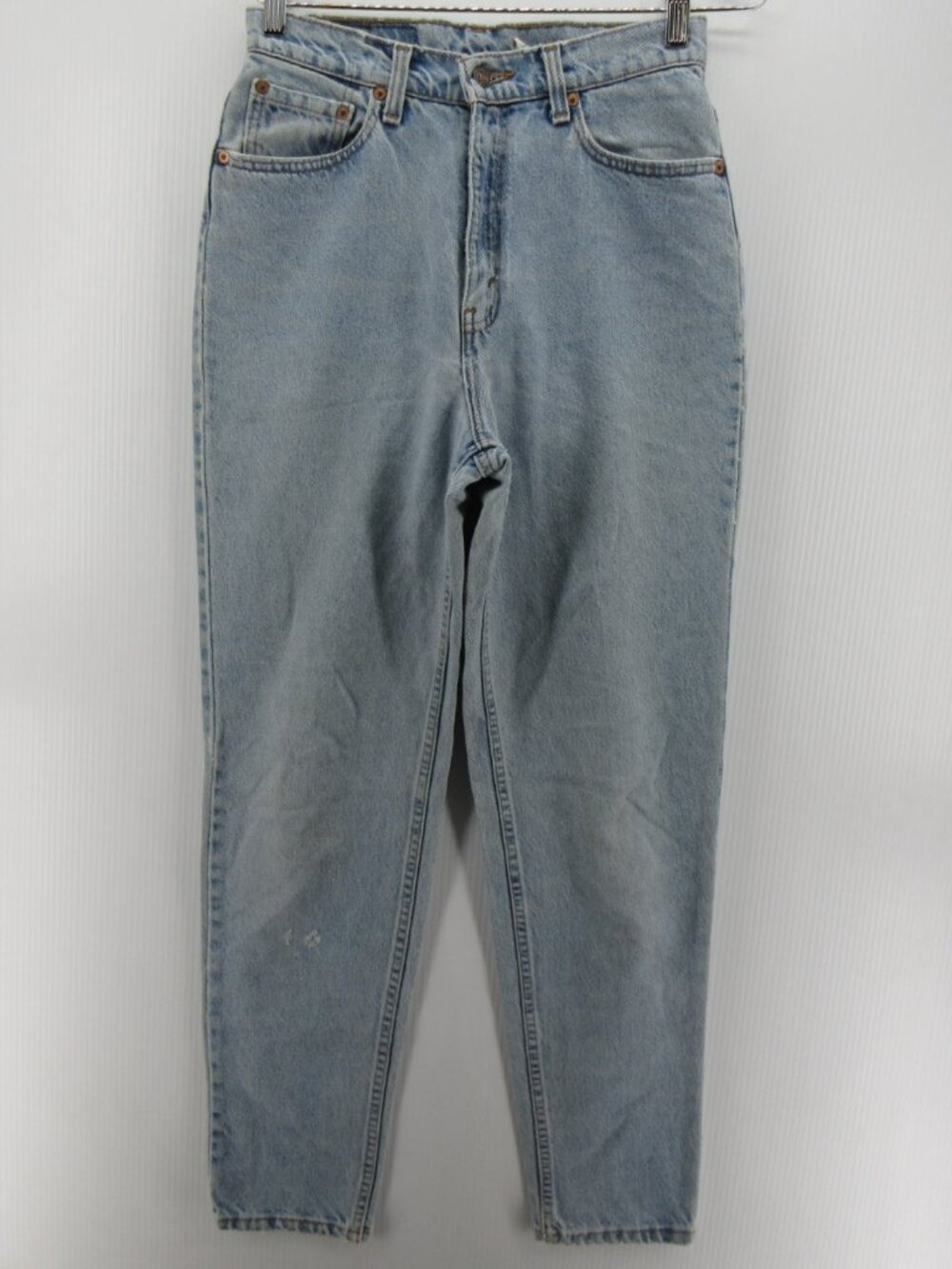 VINTAGE Levis 521 Jeans 10 Medium Mom Tapered Leg Red Tab Logo 90s *